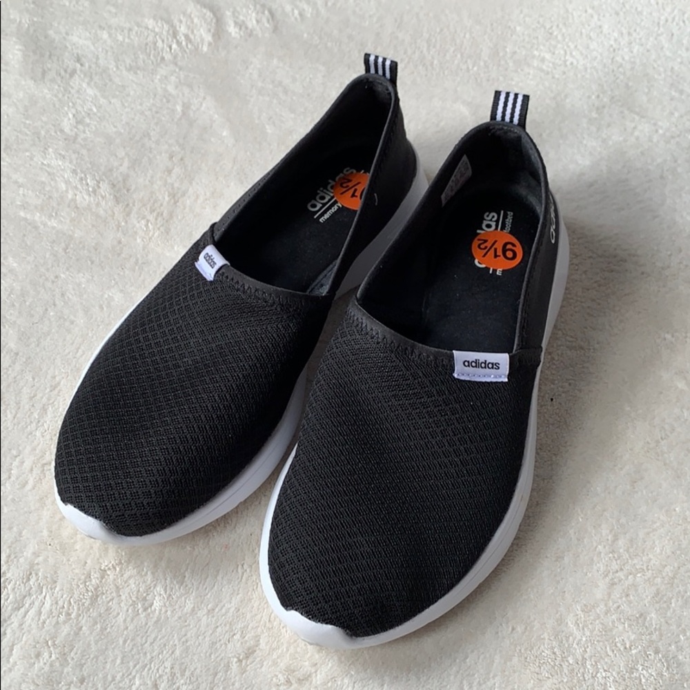 Adidas women’s slip on sneakers black size 9.5